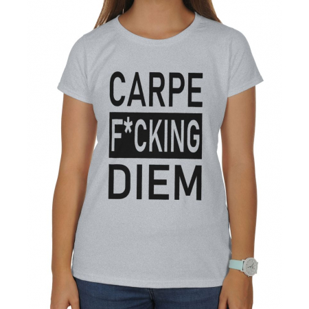  Blogerska koszulka damska Carpe fucking diem
